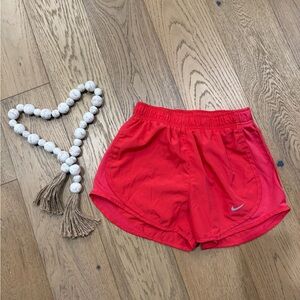 Nike Women's Vibrant Red Athletic Shorts